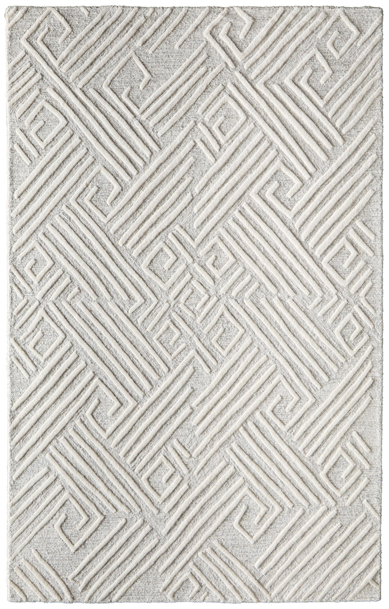 Enzo Transitional Geometric, Tan/Ivory