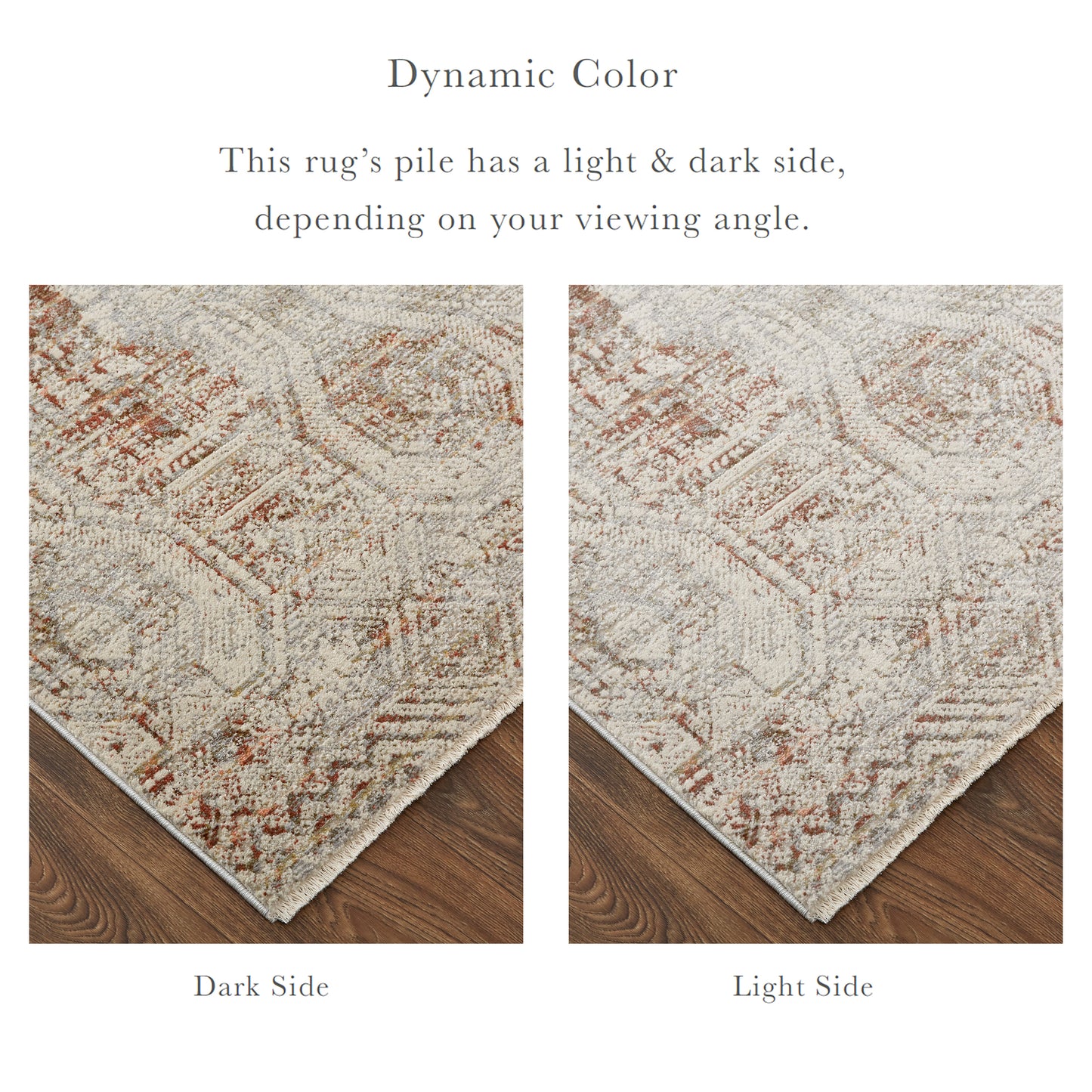 Kaia Transitional Distressed, Tan/Ivory/Orange