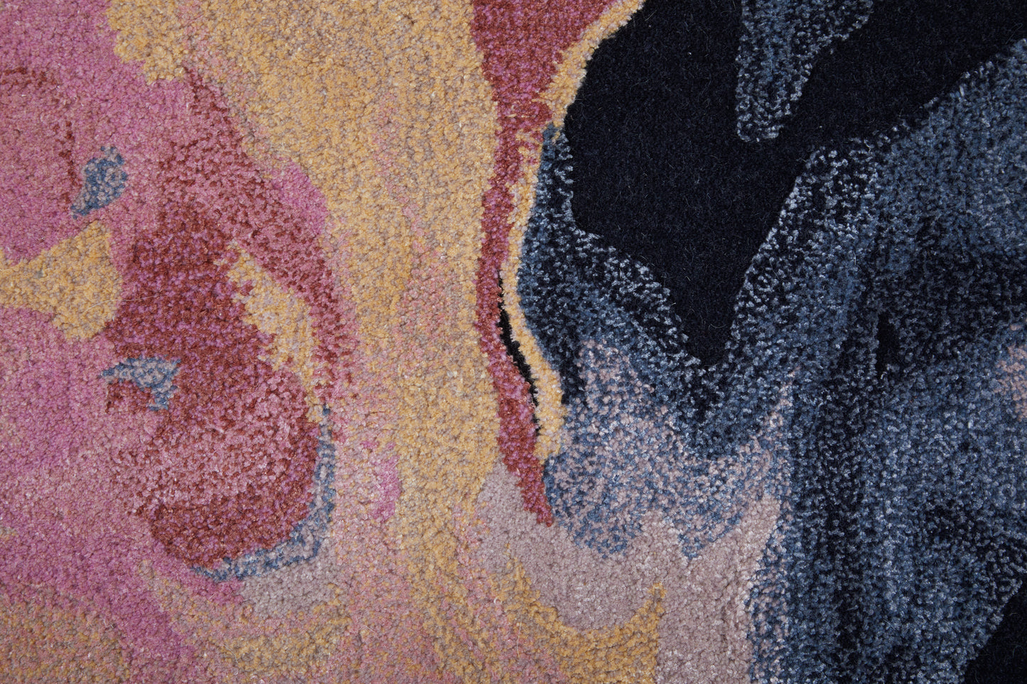 Kawai Modern Abstract, Pink/Blue/Ivory