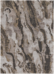 Vancouver Modern Abstract, Ivory/Brown/Taupe