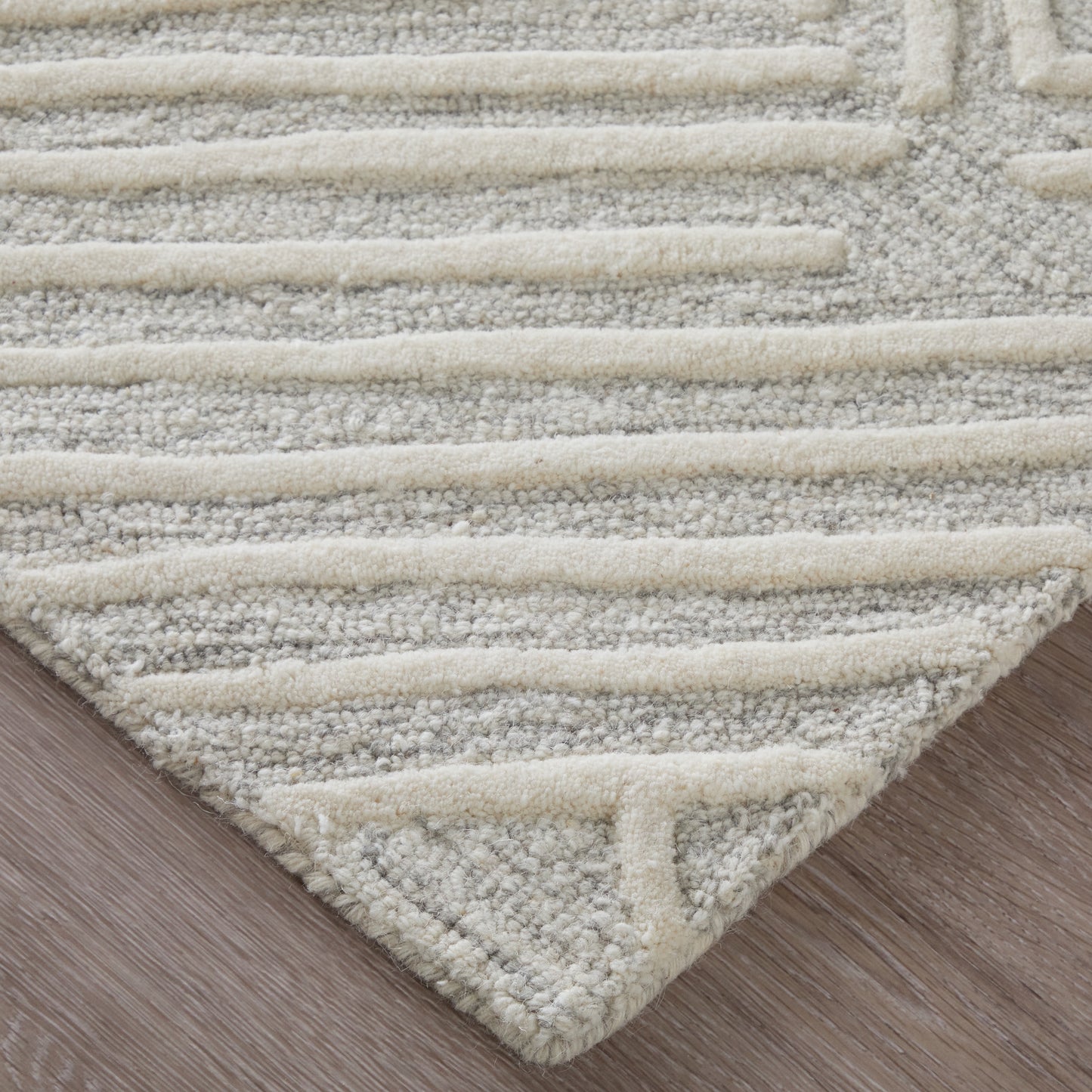 Enzo Transitional Geometric, Tan/Ivory