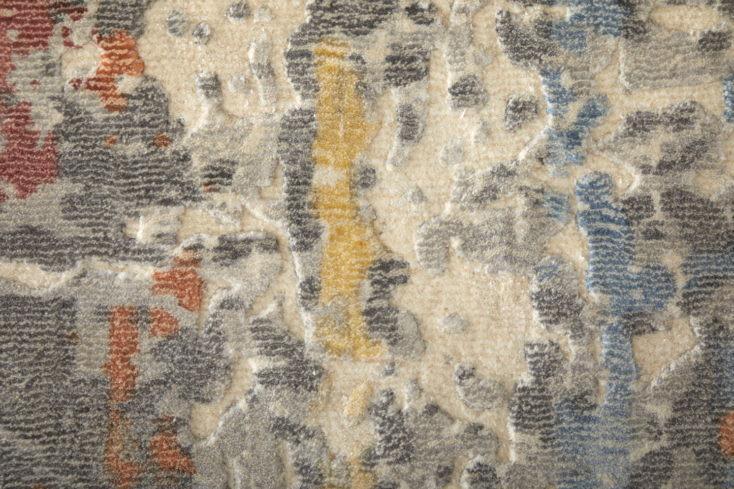Braden Modern Abstract, Gray/Orange/Tan