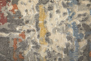 Braden Modern Abstract, Gray/Orange/Tan