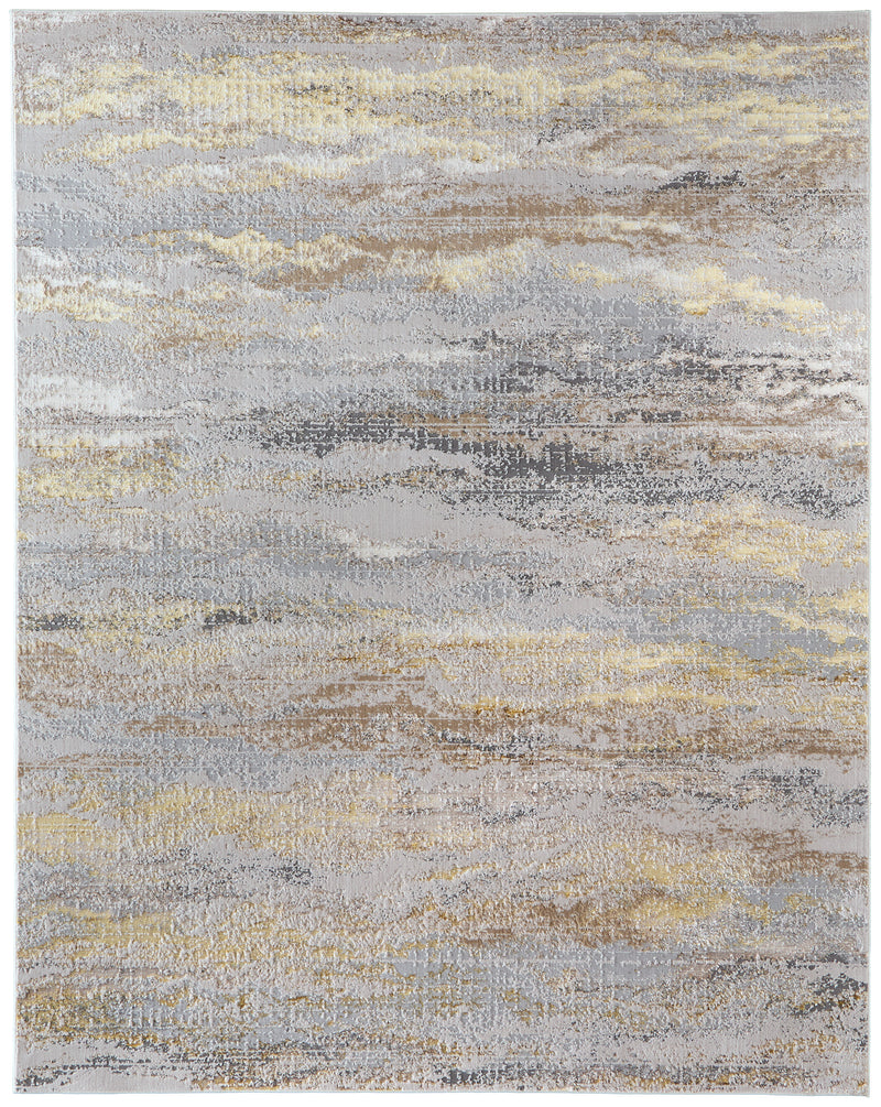 Aura Modern Abstract, Gold/Gray/Ivory