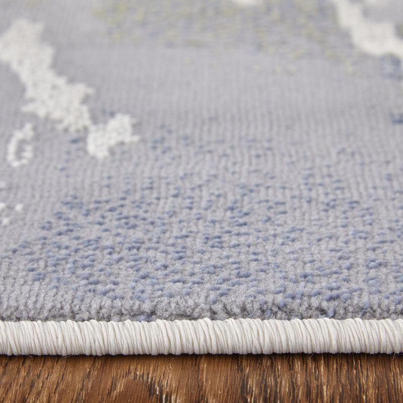 Mandana Modern Abstract, Ivory/Blue