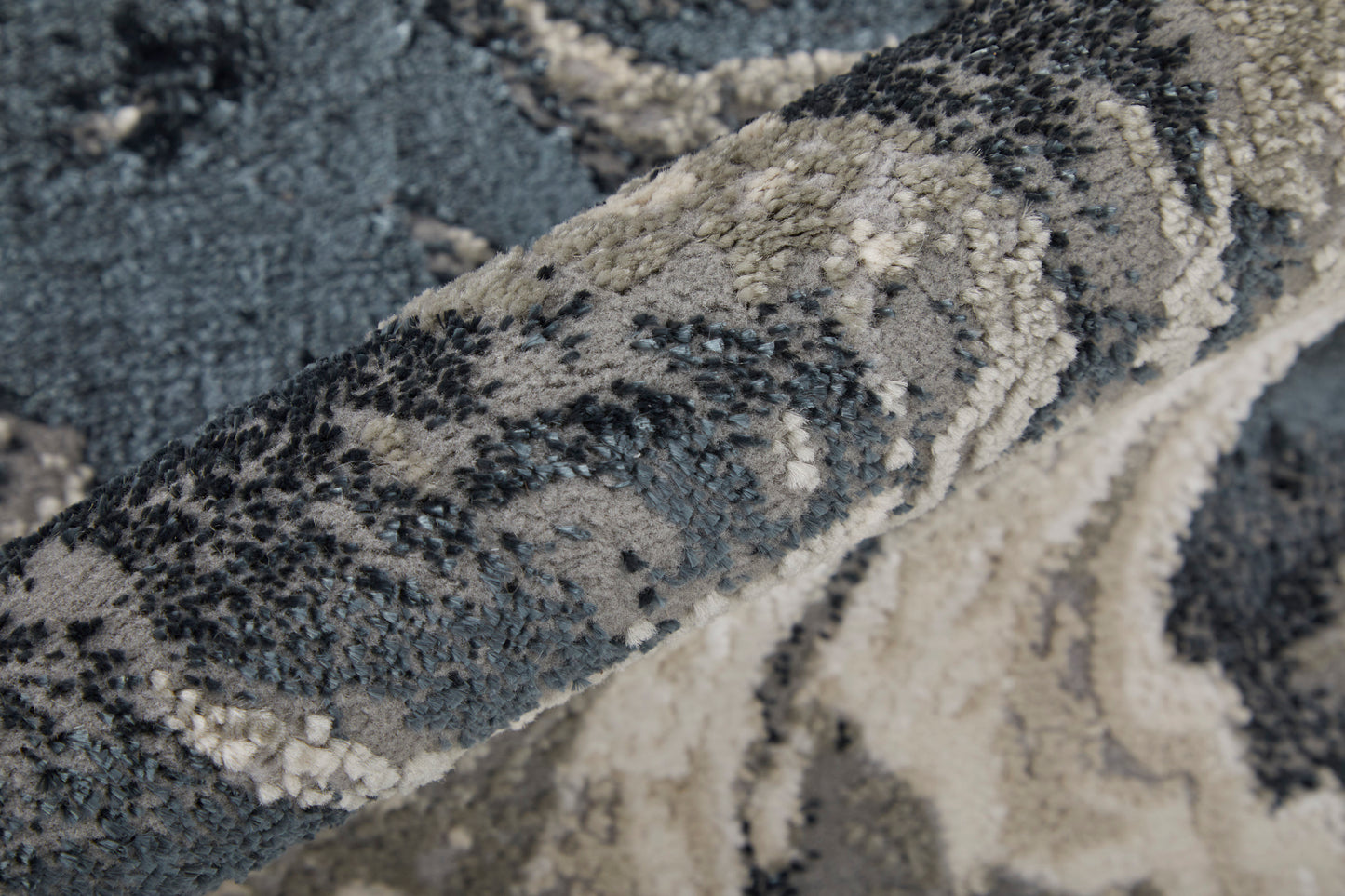 Micah Modern Abstract, Ivory/Black/Taupe