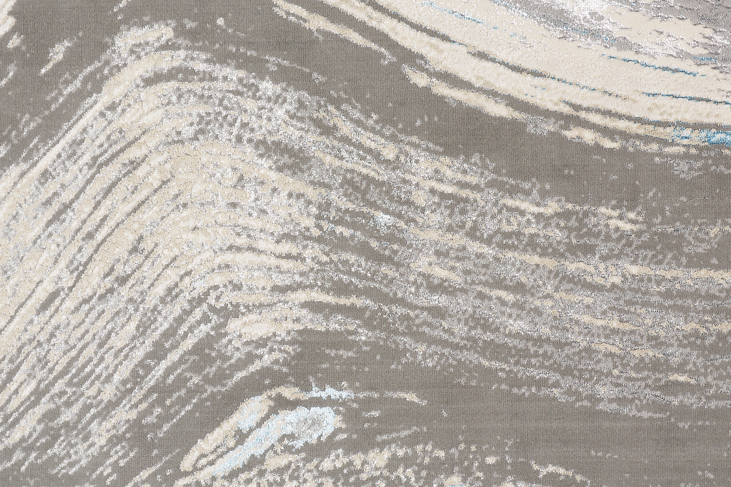 Azure Modern Abstract, Gray/Ivory/Blue