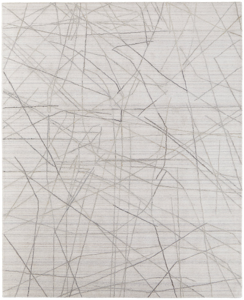 Whitton Modern Abstract, Ivory/Gray