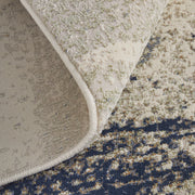 Mandana Modern Abstract, Ivory/Blue