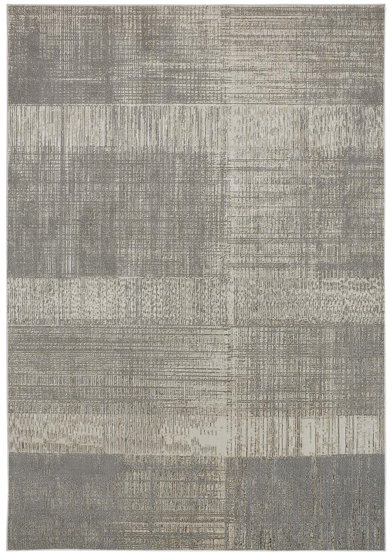 Aura Modern Abstract, Gray/Ivory