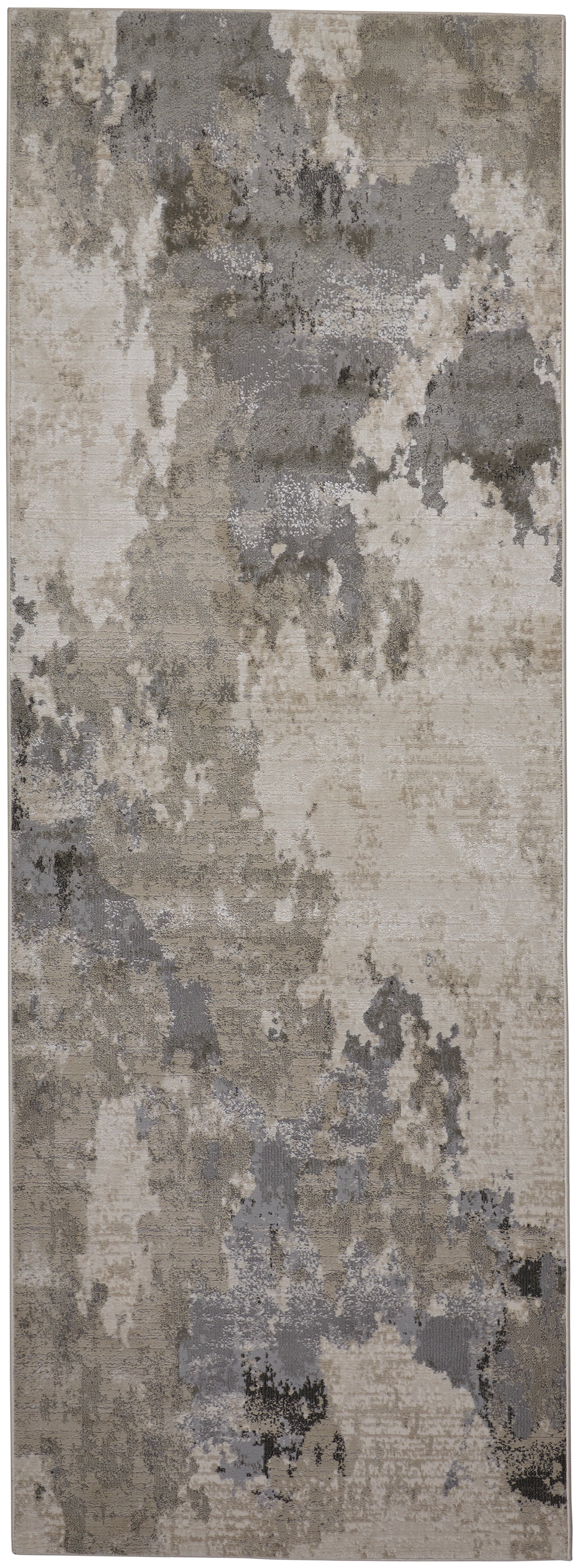 Prasad Modern Watercolor, Ivory/Gray
