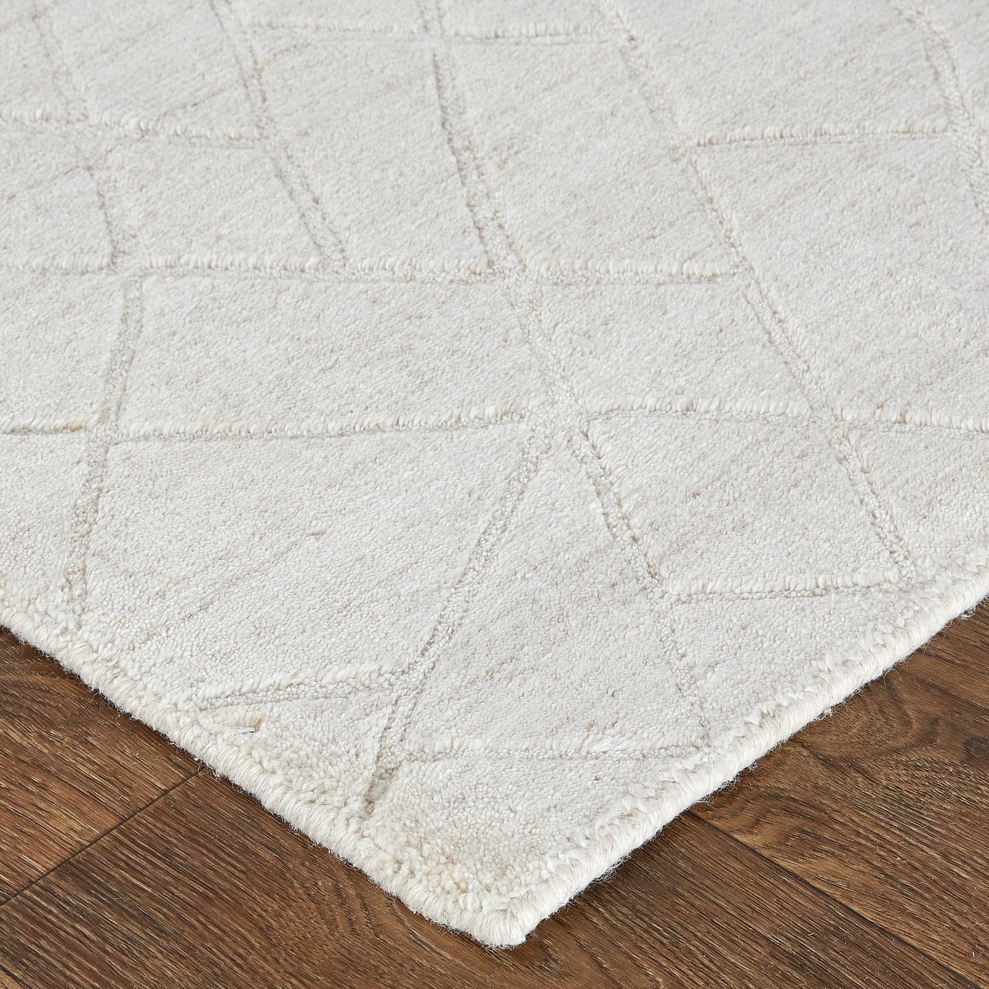Redford Transitional Solid, Ivory/Gray