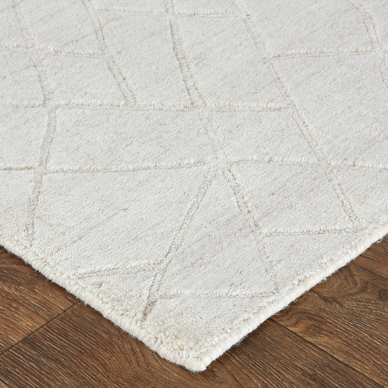 Redford Transitional Solid, Ivory/Gray