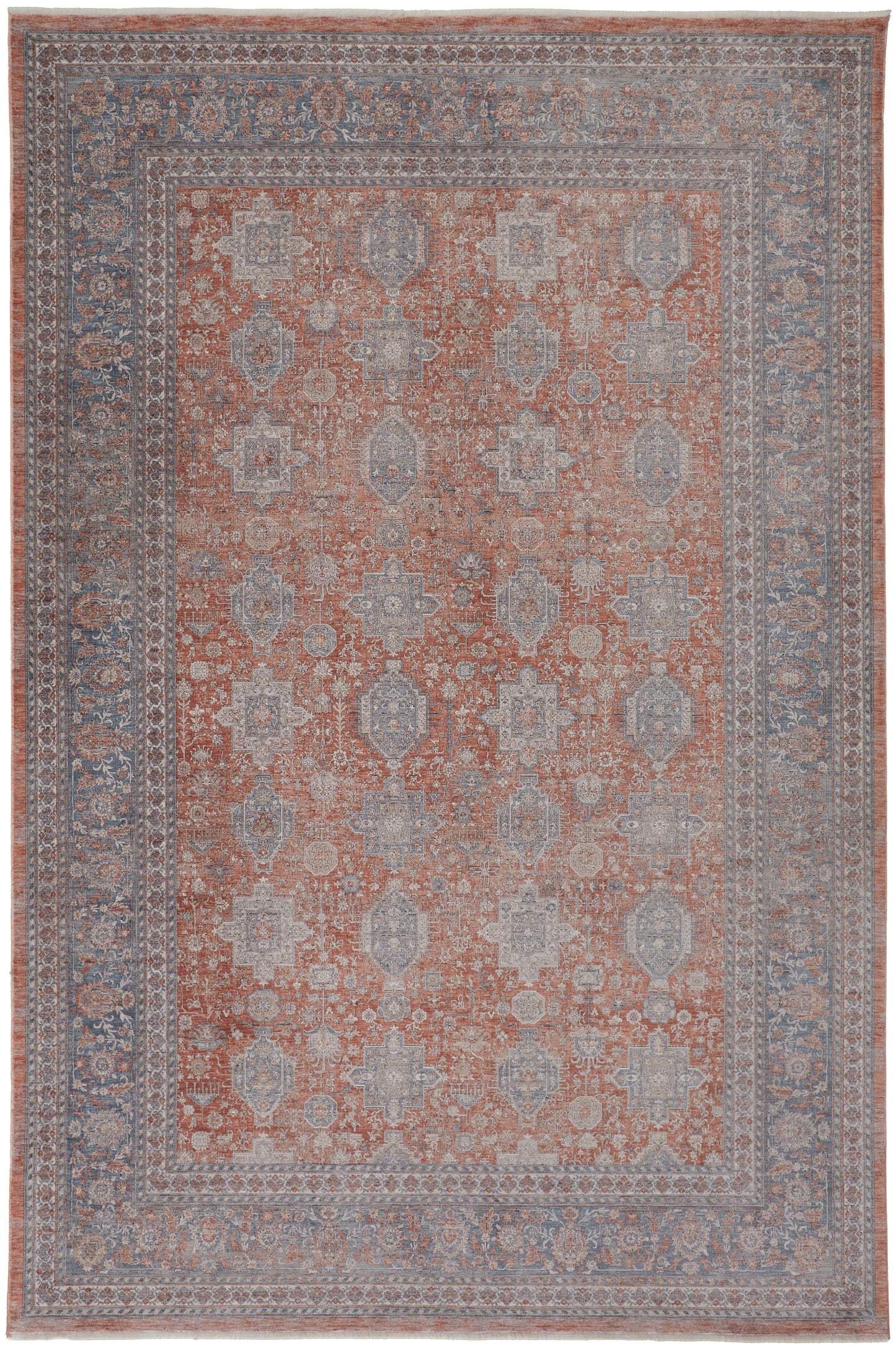 Marquette Transitional Oriental, Red/Orange/Blue
