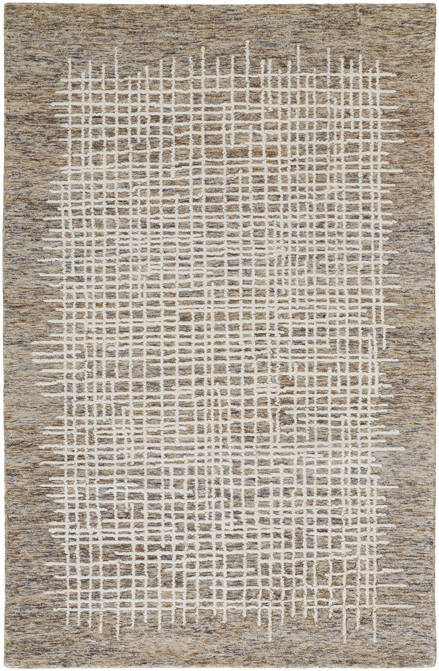 Maddox Transitional Abstract, Tan/Ivory