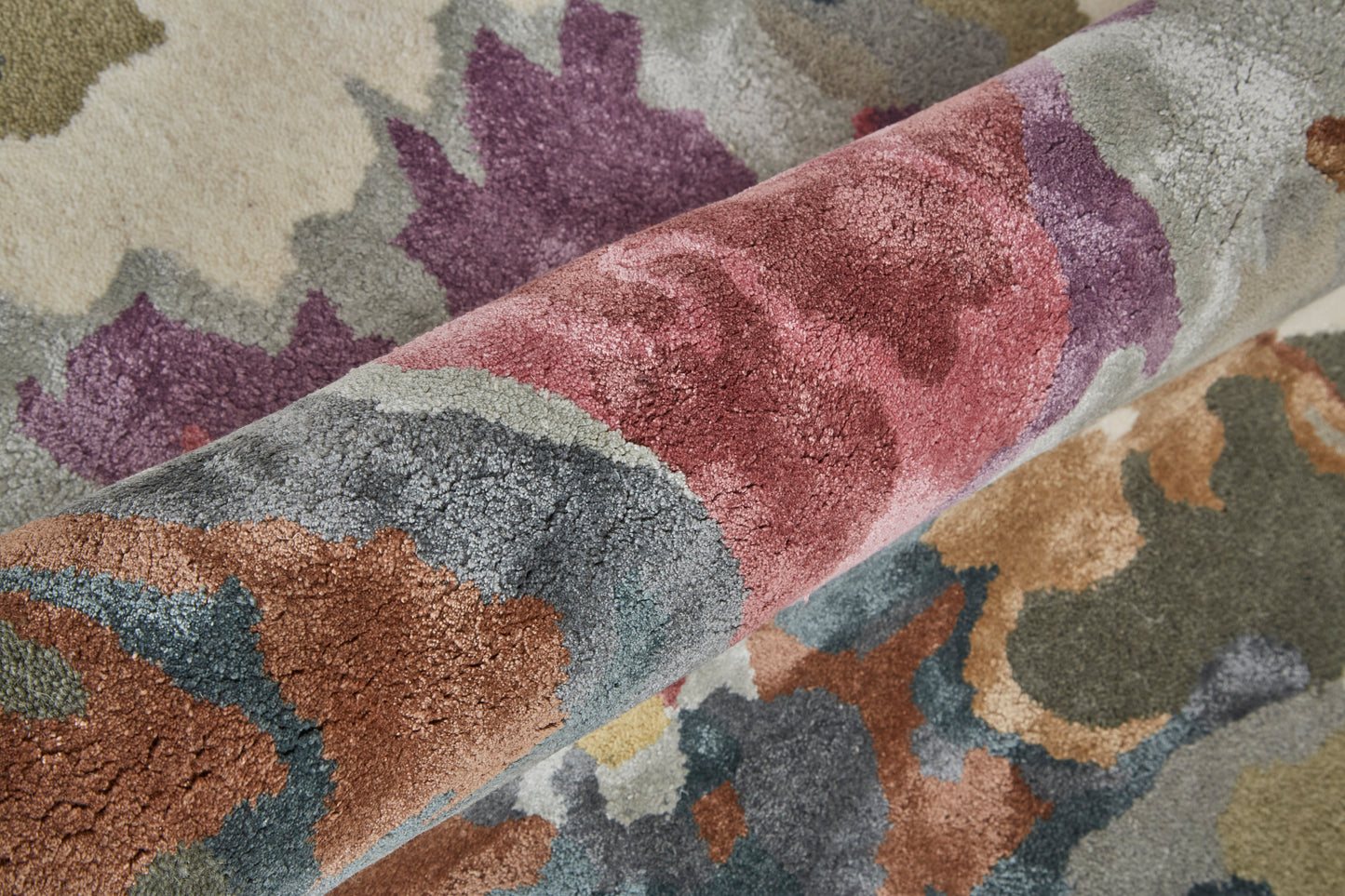 Dafney Transitional Floral & Botanical, Purple/Pink/Green