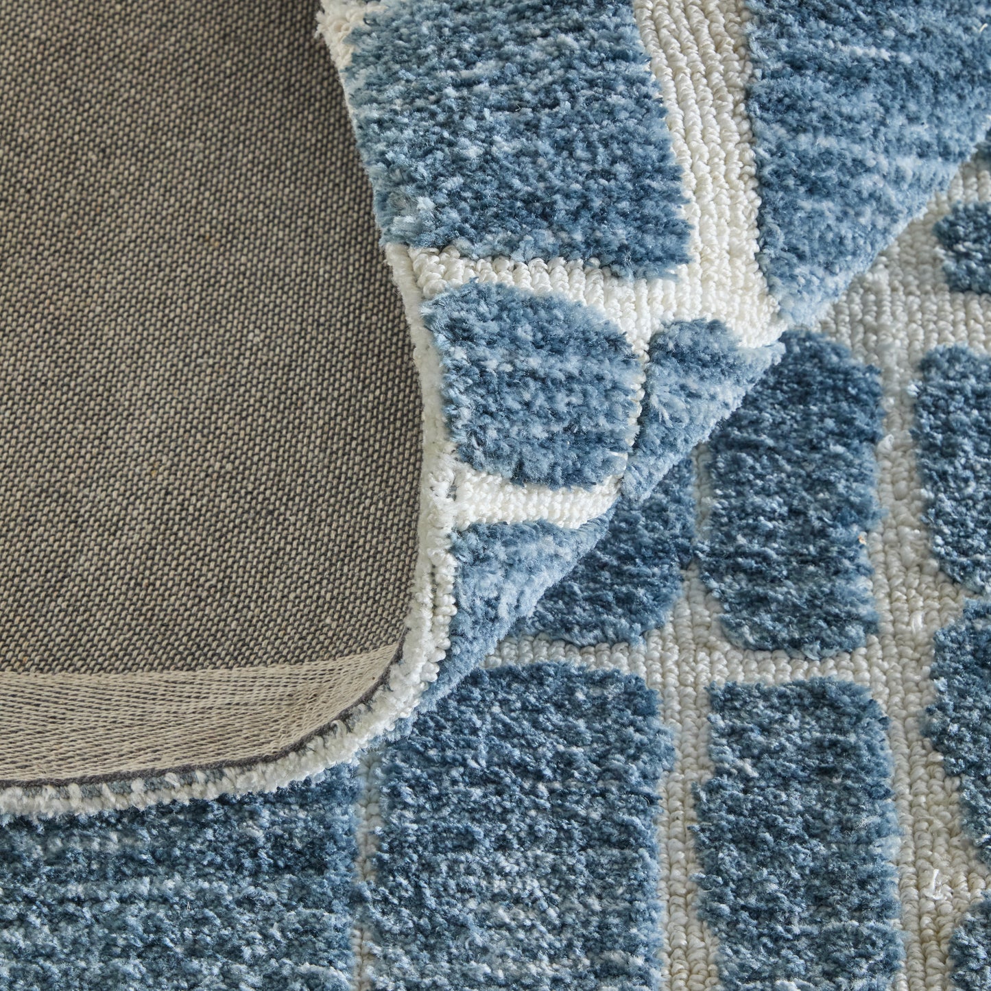 Colton Modern Abstract, Blue/Ivory