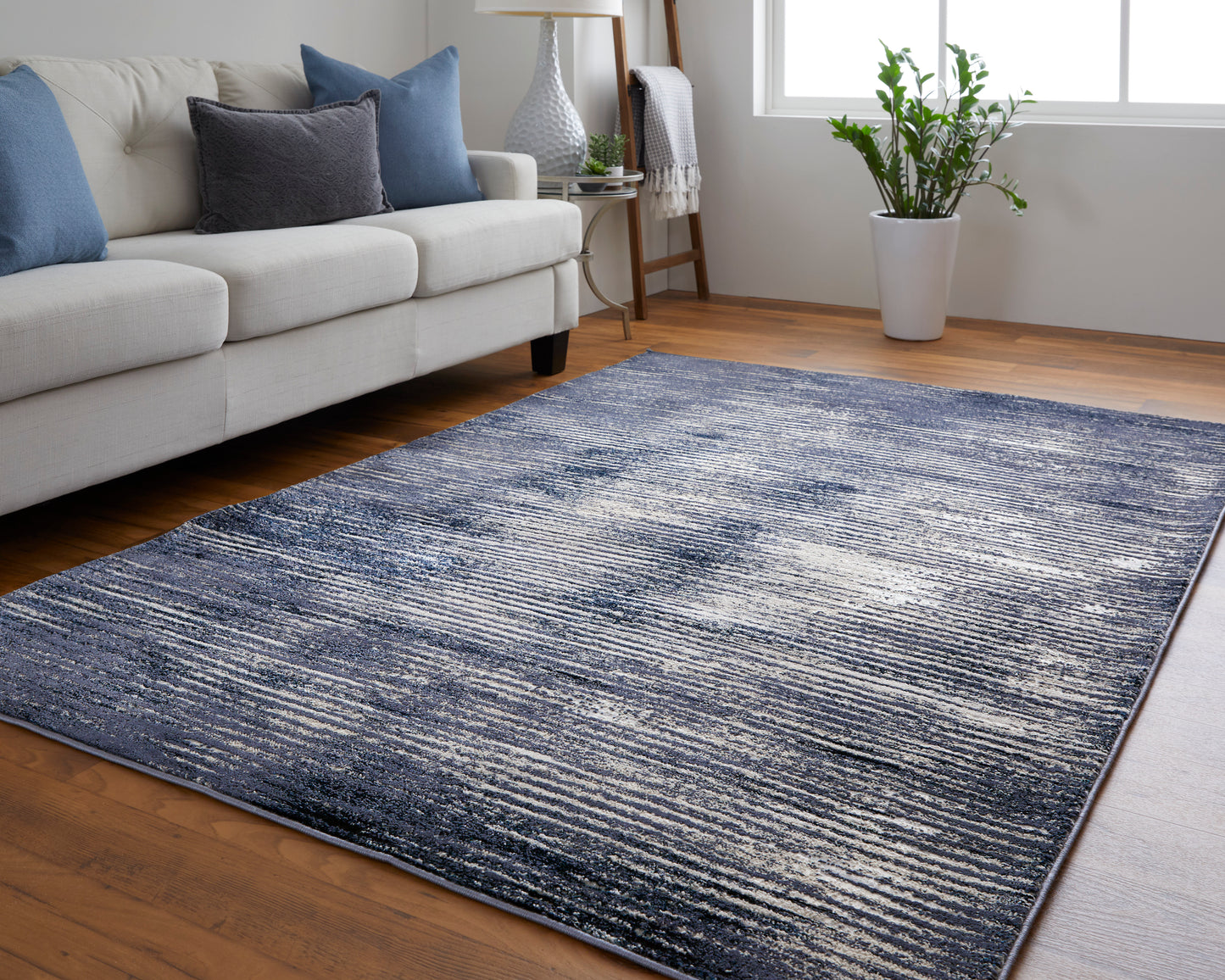Indio Modern Gradient & Ombre, Blue/Gray/Ivory