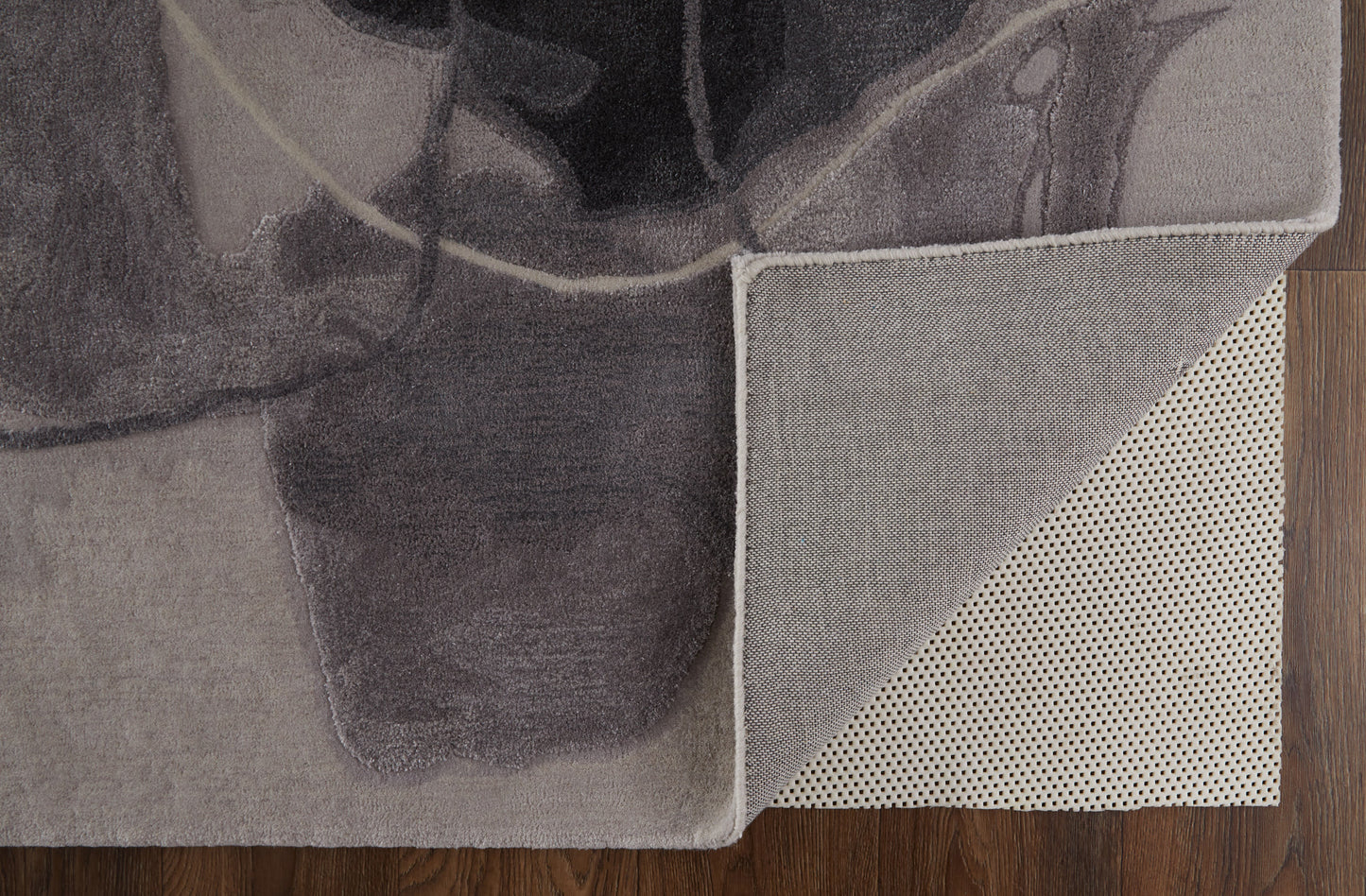 Anya Transitional Abstract, Ivory/Gray/Taupe