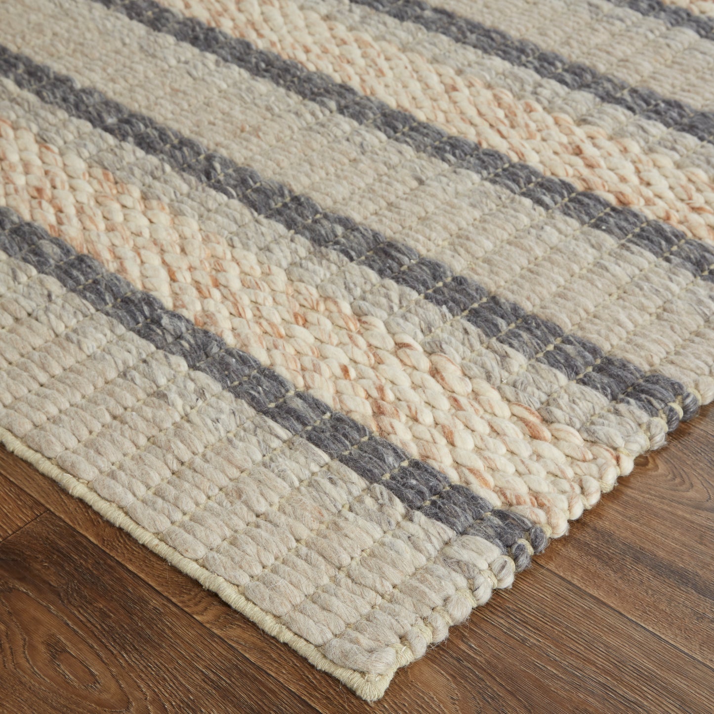 Berkeley Transitional Stripes, Ivory/Tan/Gray