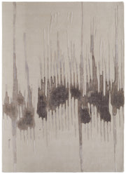 Anya Transitional Abstract, Ivory/Brown/Taupe