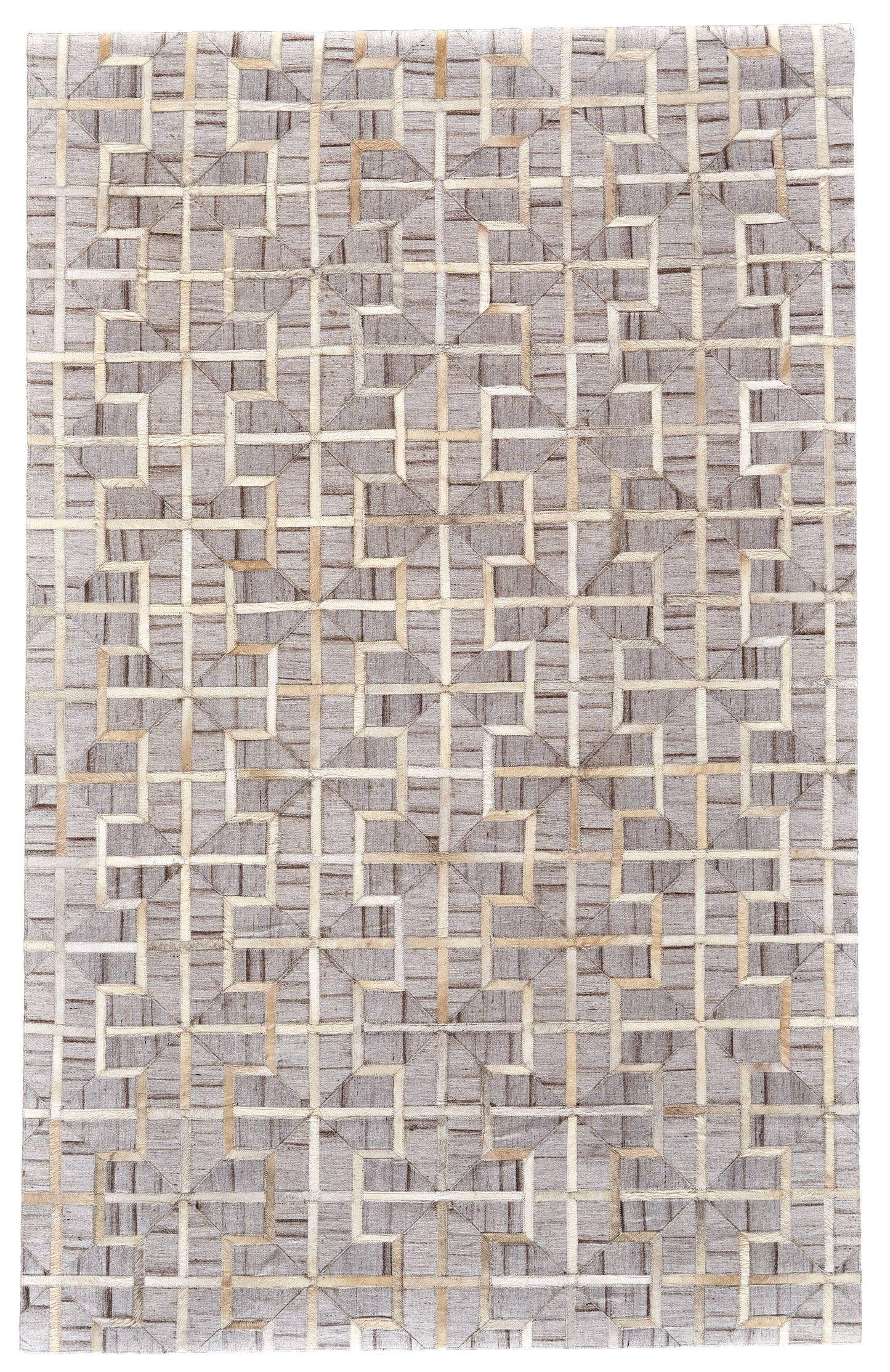 Fannin Transitional Geometric, Gray/Ivory/Brown