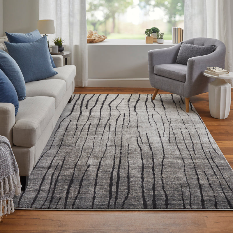 Kano Transitional Abstract, Gray/Black/Taupe