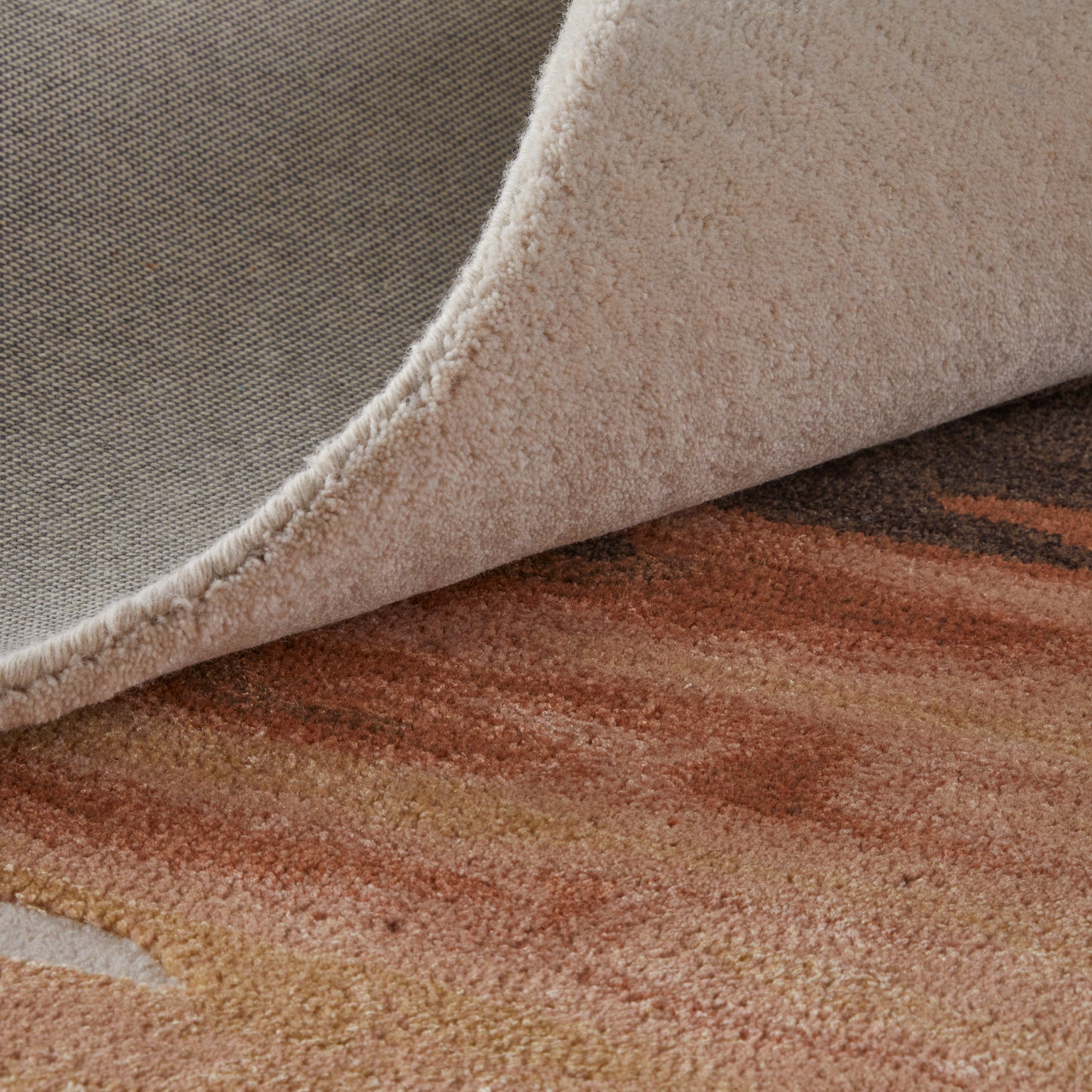 Anya Transitional Abstract, Red/Brown/Orange