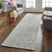 Elias Modern Abstract, Gray/Blue