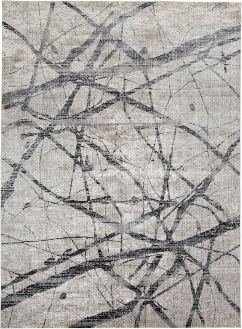 Kano Transitional Abstract, Taupe/Gray/Ivory