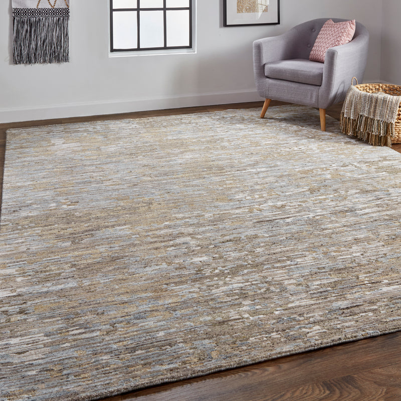 Conroe Modern Abstract, Brown/Gray