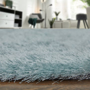 Indochine Modern Solid, Blue/Silver