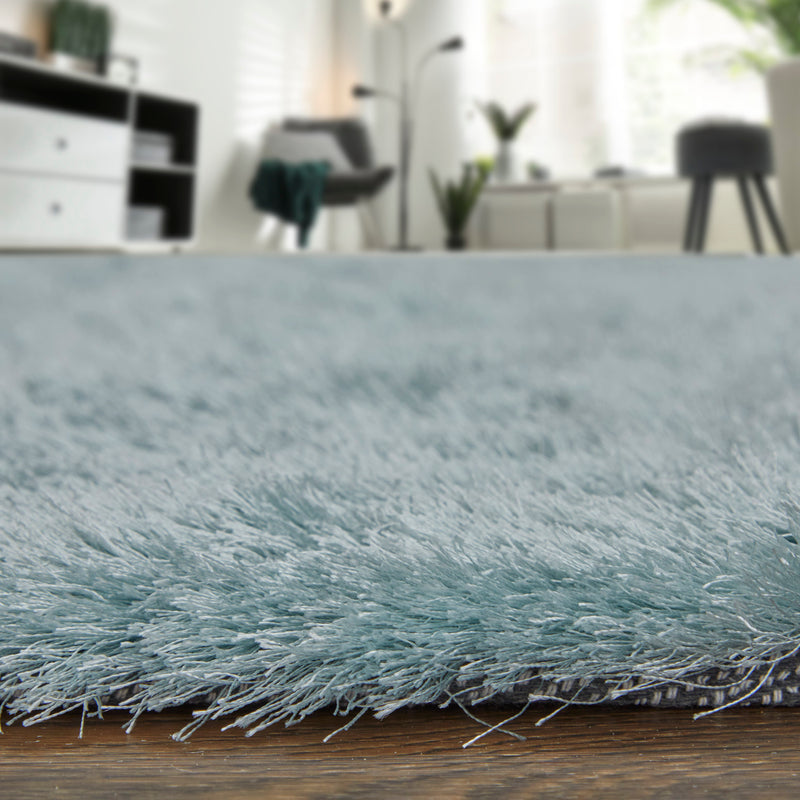 Indochine Modern Solid, Blue/Silver