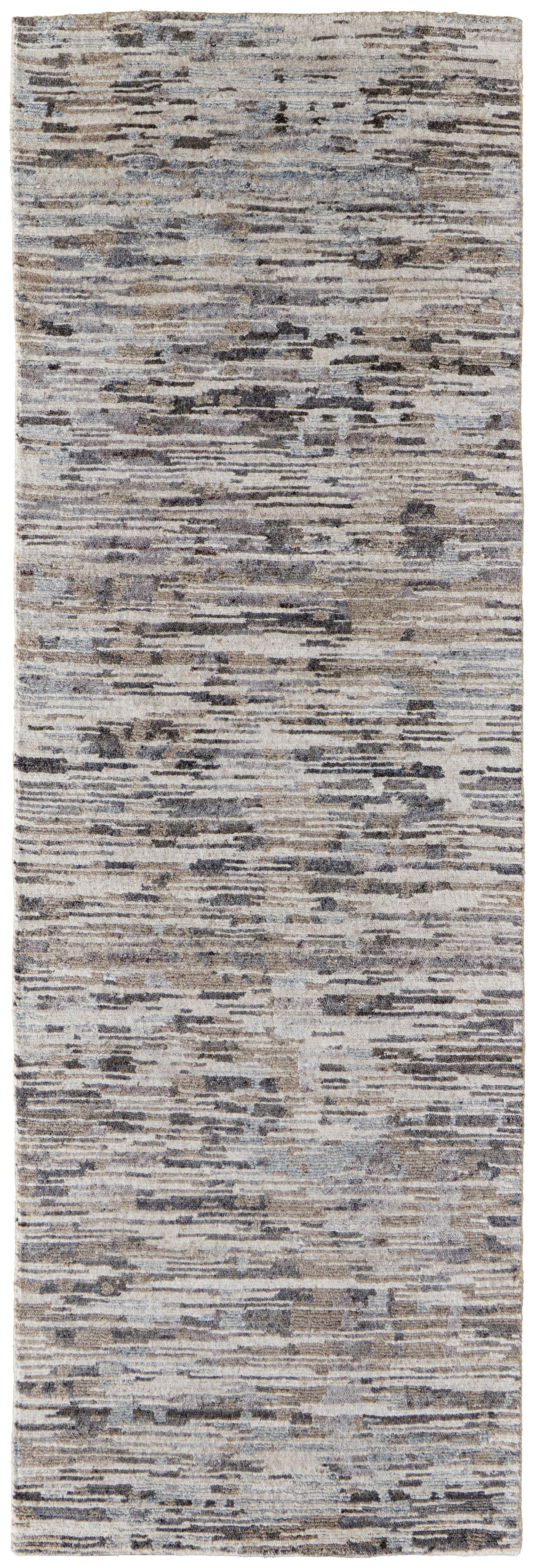 Conroe Modern Abstract, Gray/Blue/Silver