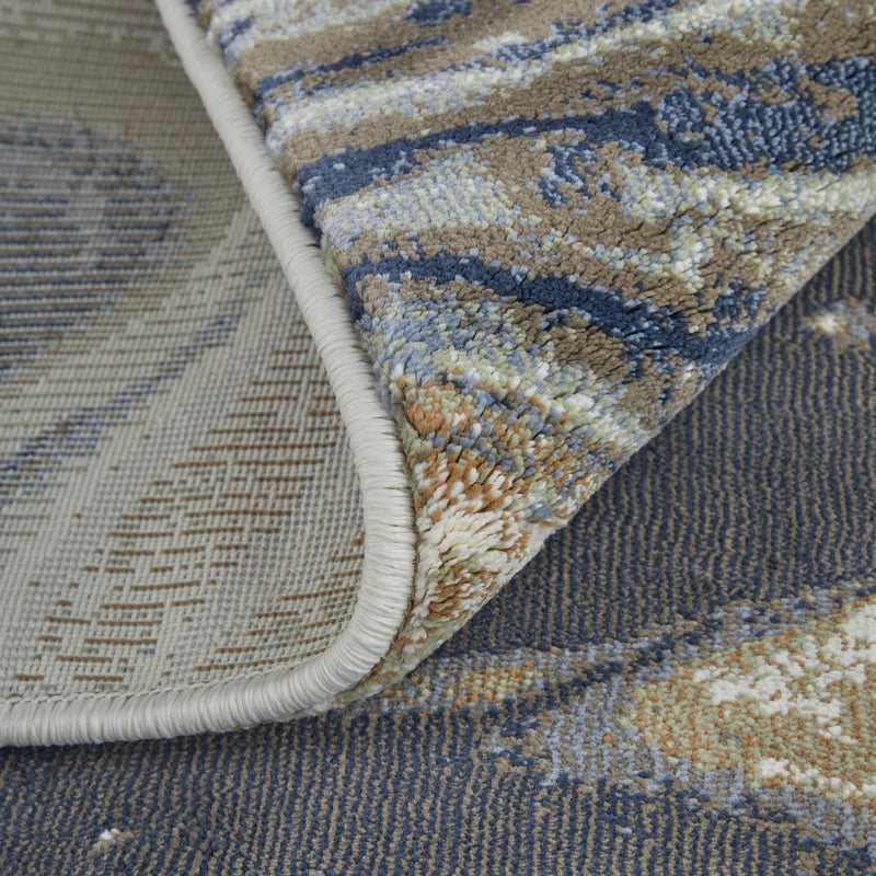 Mandana Modern Abstract, Ivory/Taupe/Blue