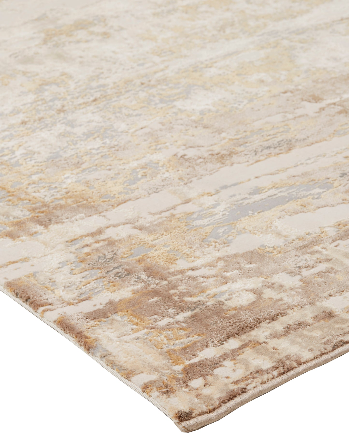 Parker Transitional Abstract, Tan/Ivory/Gray