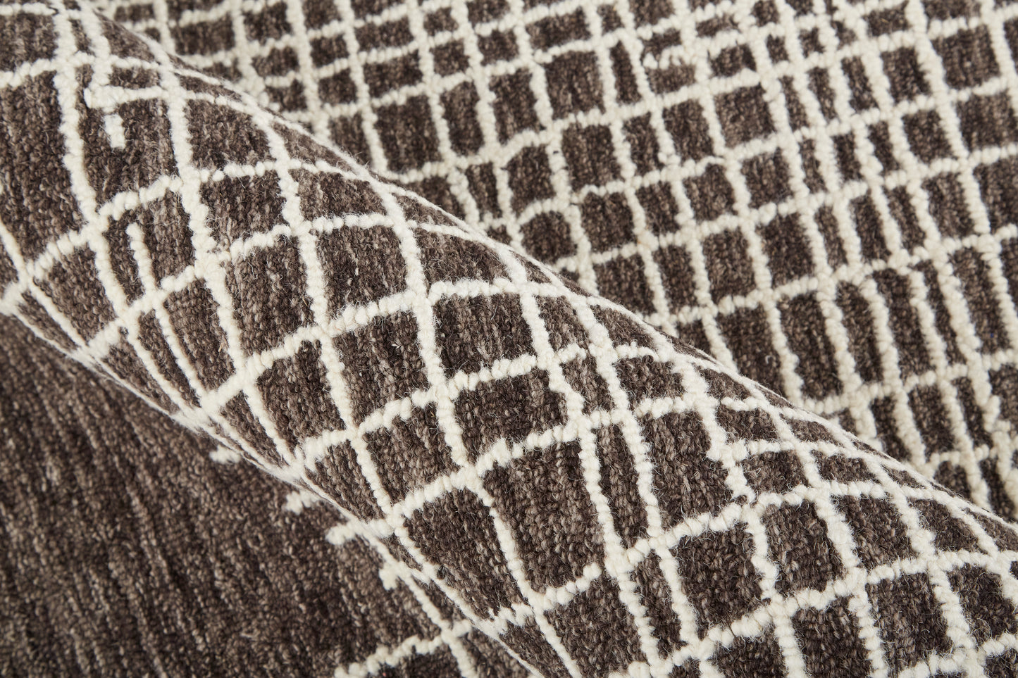Maddox Transitional Abstract, Brown/Ivory