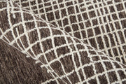 Maddox Transitional Abstract, Brown/Ivory