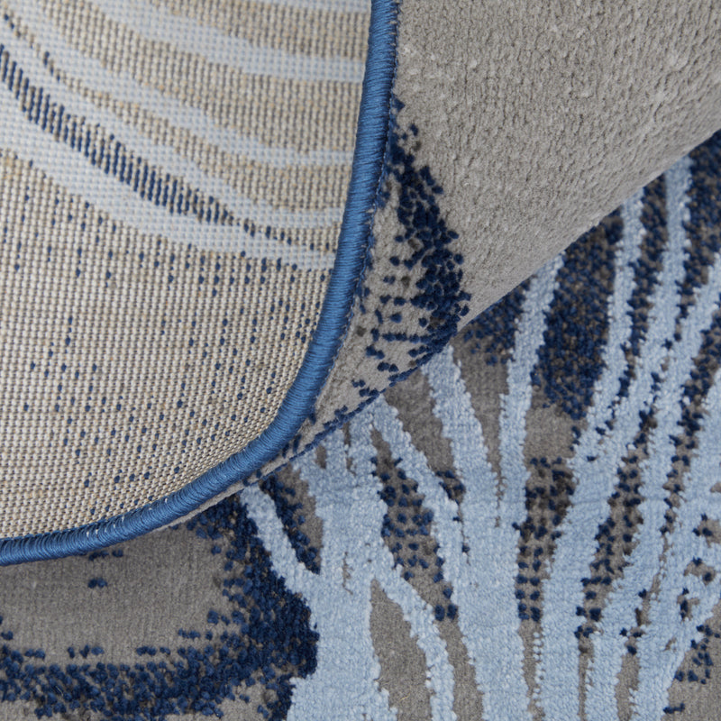 Gaspar Modern Abstract, Blue/Gray/Ivory