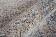 Marquette Transitional Medallion, Taupe/Gray/Blue