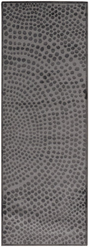 Gaspar Modern Polka Dots, Gray/Silver/Ivory