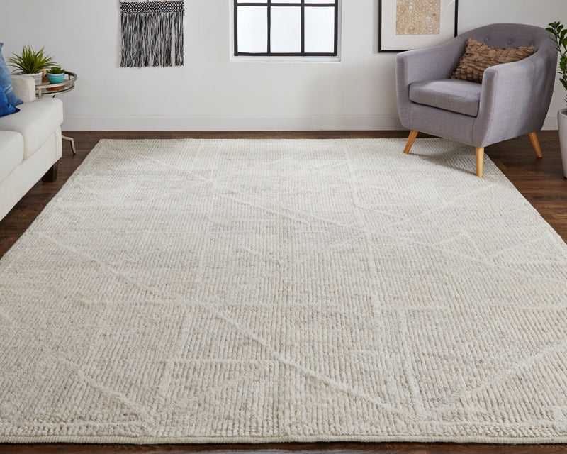 Alford Modern Solid, Ivory/Tan