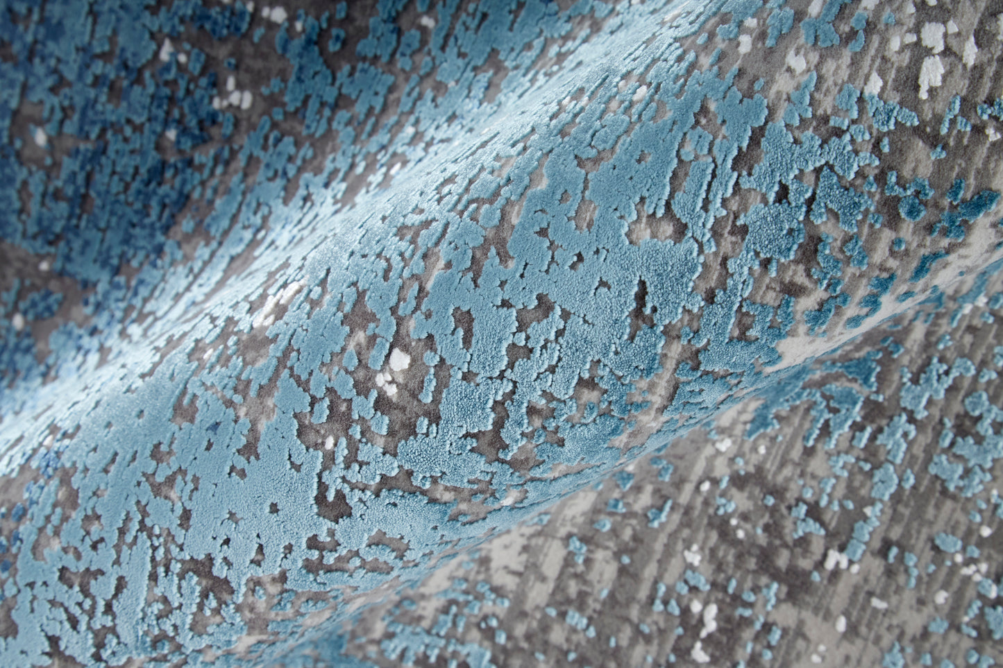 Cadiz Modern Abstract, Blue/Gray/Silver