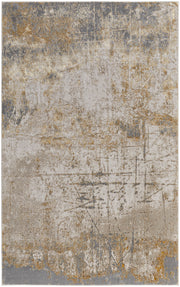Aura Modern Abstract, Ivory/Brown/Gray