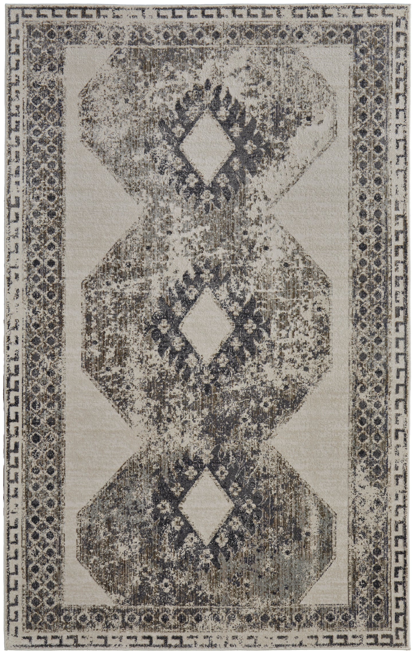 Kano Transitional Distressed, Ivory/Taupe/Gray