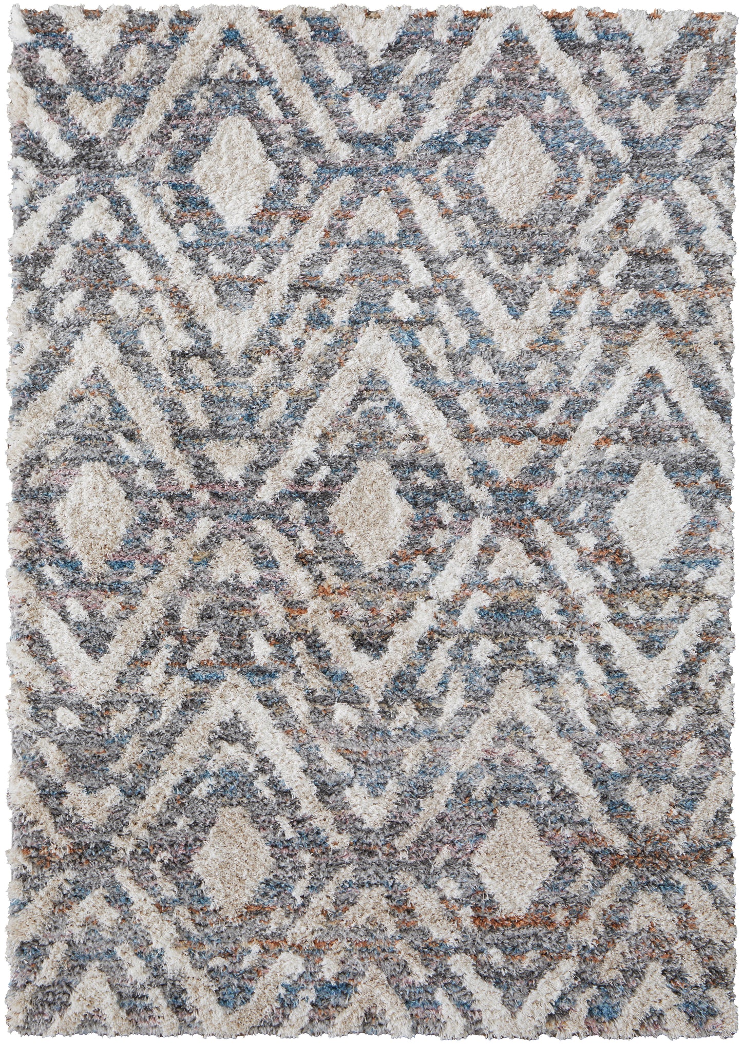 Mynka Transitional Diamond, Ivory/Gray/Taupe
