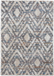 Mynka Transitional Diamond, Ivory/Gray/Taupe