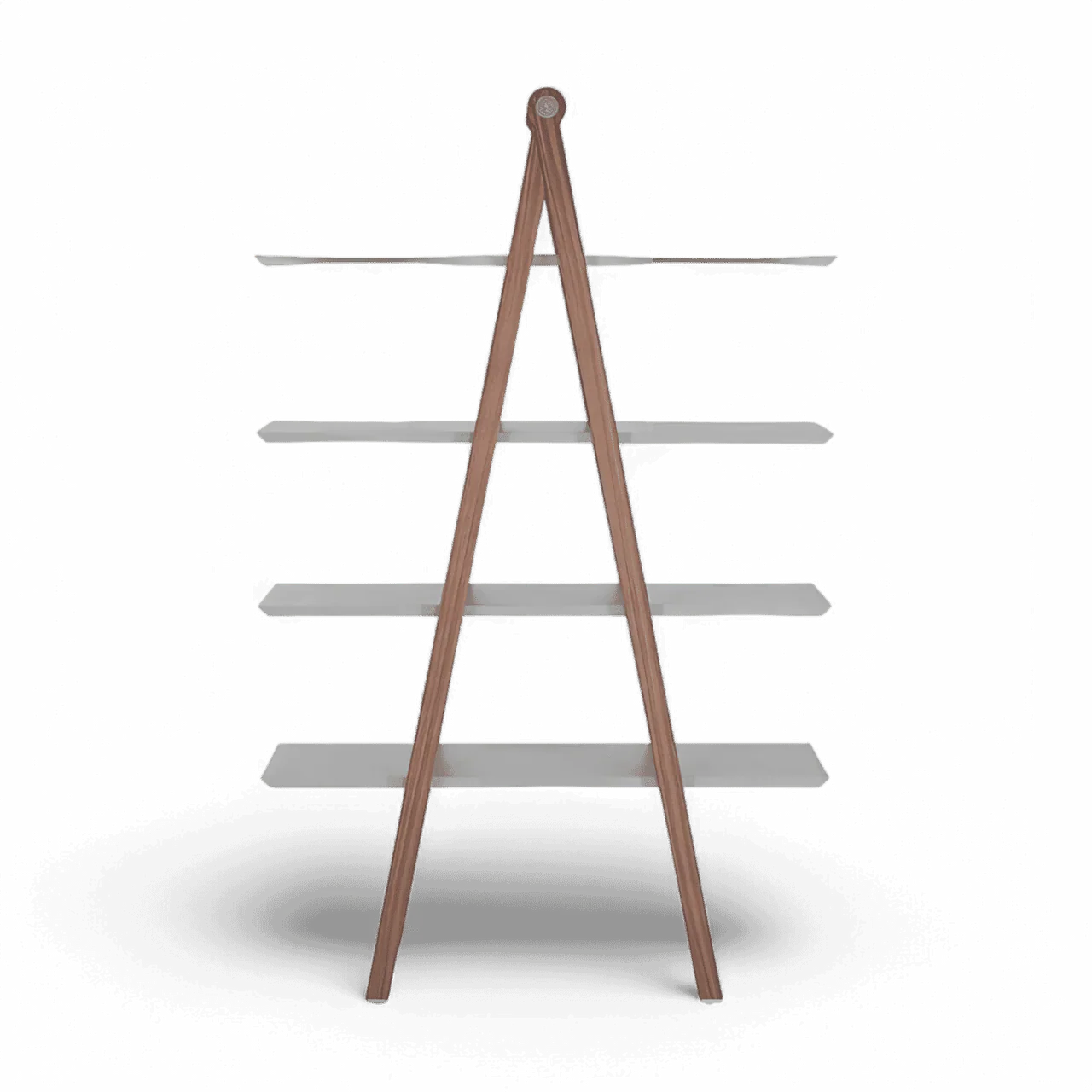 Logan Bookshelf Walnut and Gray