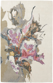 Dafney Transitional Floral & Botanical, Purple/Pink/Green
