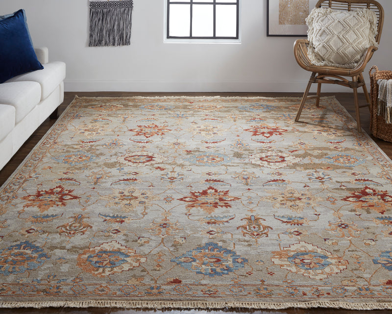 Leylan Transitional Floral & Botanical, Brown/Tan/Gray